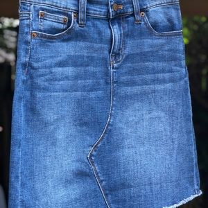J. Crew Denim Mini Skirt EUC